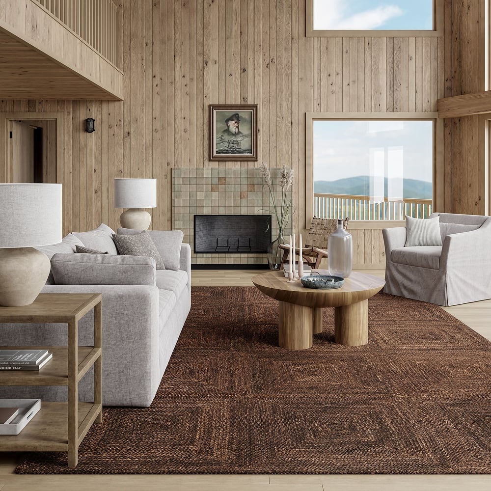 Juniper Tiled Jute Area Rug