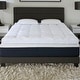 preview thumbnail 1 of 4, Comfort Tech 3" Foam and Fiber Mattress Topper Featuring Serene Foam