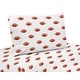 preview thumbnail 1 of 2, Sweet Jojo Designs Brown and White Football Boy 3pc Twin Sheet Set for the Vintage Foot Ball Sports Themed Footballs Collection