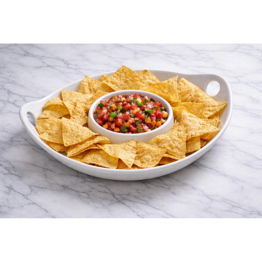 Euro Essential Classic Lisbon White Chip & Dip - 12.25"