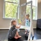 preview thumbnail 8 of 20, Little Partners Peek A Boo Adjustable Height Art Easel Soft White