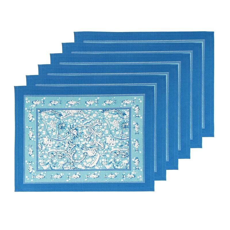 La Mer Aqua Mats 15x18 - Set of 6