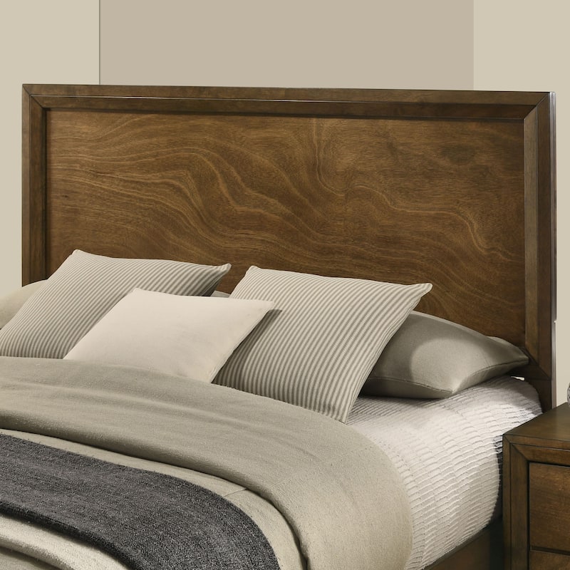 Furniture of America Igala 5-Piece Walnut Wood Panel Bedroom Set