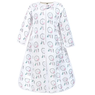 Hudson Baby Infant Girl Long Sleeve Muslin Sleeping Bag, Wearable Blanket, Sleep Sack, Dream Catcher