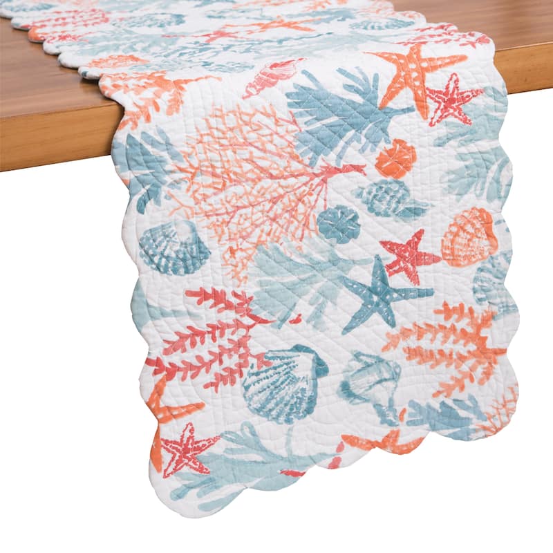 Tangerine Coast Table Runner - 14" x 51"