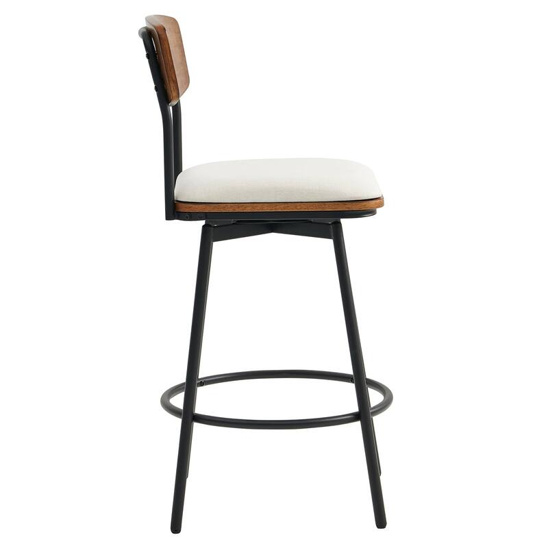Spruce & Spring Claire Swivel Counter Height Bar Stool Set