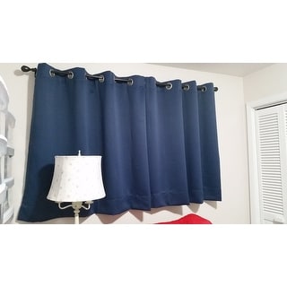 Shop Ultimate Blackout 45-inch Short Length Grommet Curtain Panel