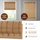 preview thumbnail 15 of 36, Madison Park Oakley Bamboo Light Filtering Roman Shade