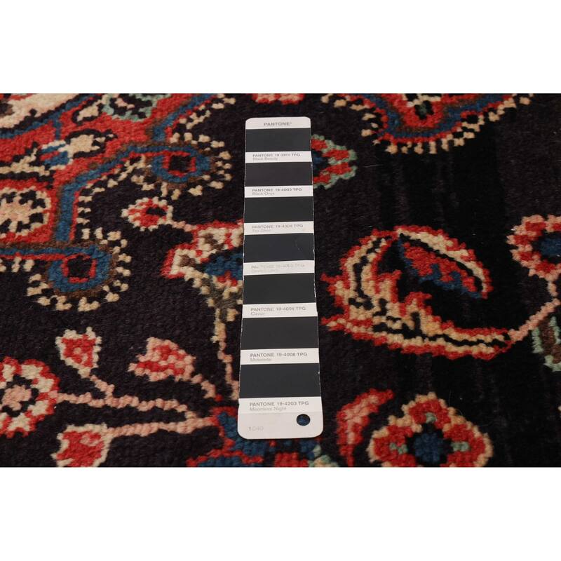 ECARPETGALLERY Hand-knotted Anatolian Vintage Navy Wool Rug - 4'0 x 6'7