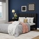 preview thumbnail 46 of 88, AUFANK Upholstered Platform Bed Frame with Headboard Wooden Slats Support Black - Full