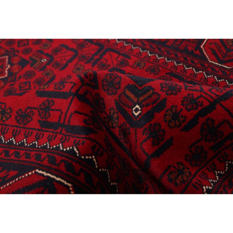ECARPETGALLERY Hand-knotted Finest Khal Mohammadi Red Wool Rug - 2'10 x 10'3