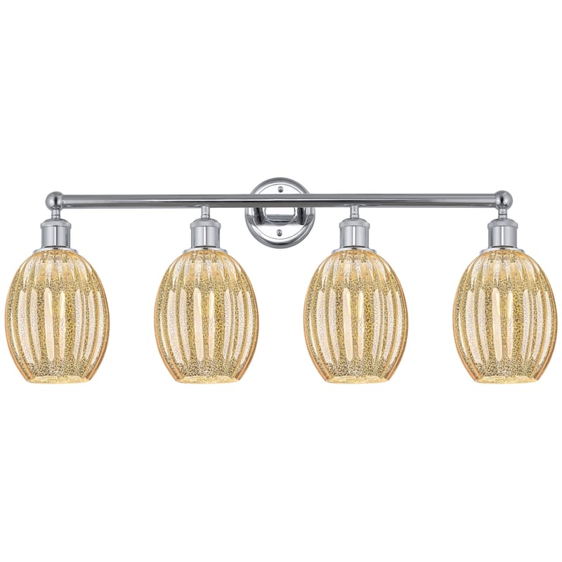 Innovations Lighting 616-4W-13-34 Preston Vanity Preston 4 Light 34" - Polished Chrome / Mercury