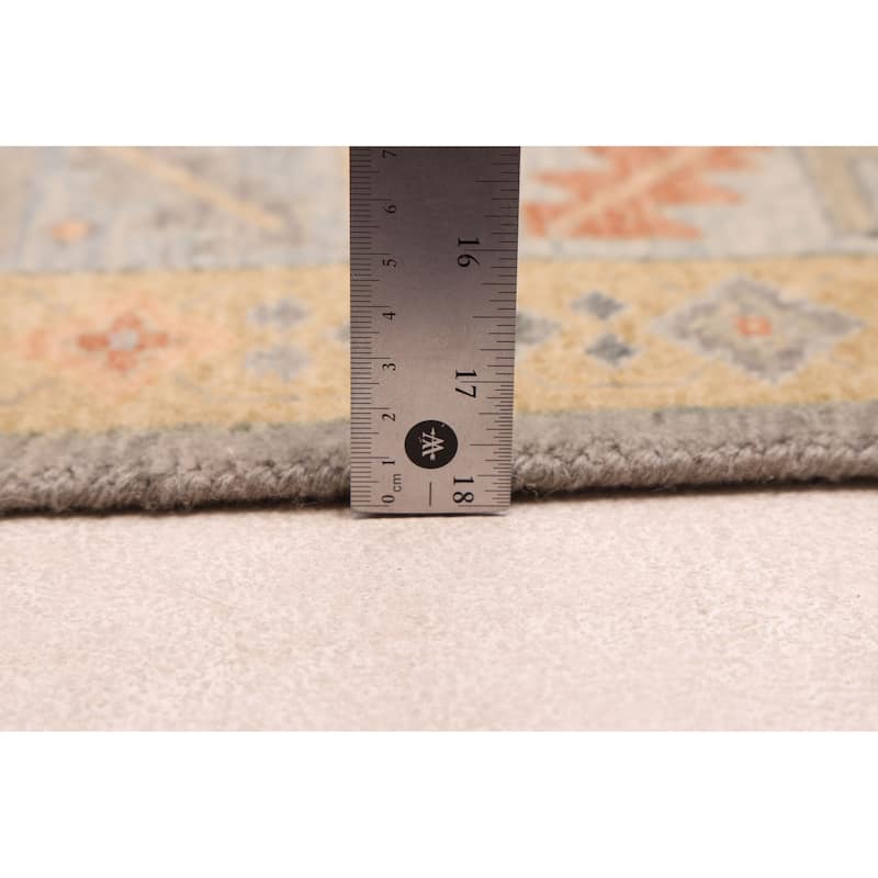 ECARPETGALLERY Hand-knotted Jules Sultane Grey Wool Rug - 4'3 x 6'1