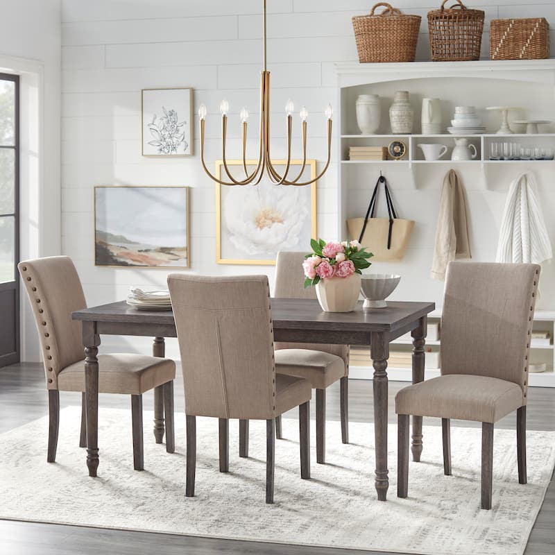 Simple Living Burntwood Parson Chair (Set of 2)