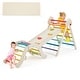 preview thumbnail 9 of 7, EROMMY 7-in-1 Wooden Climbing Set, Montessori Indoor Playground, Rainbow Climber – Perfect Gift for Toddlers - N/A
