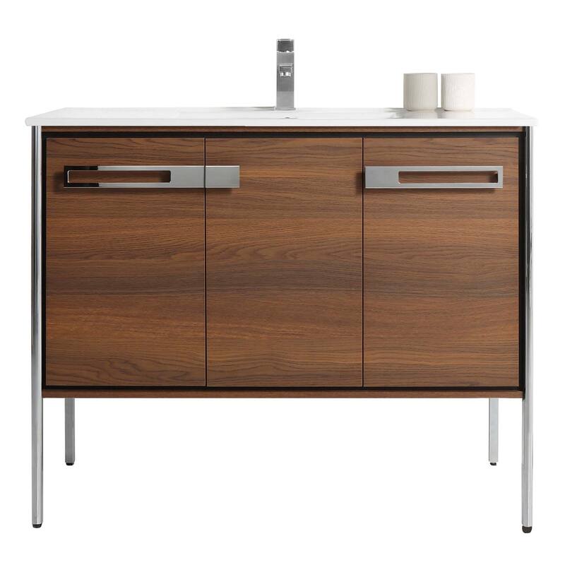 Fine Fixtures Oakville Bathroom Vanity with White Ceramic Sink
