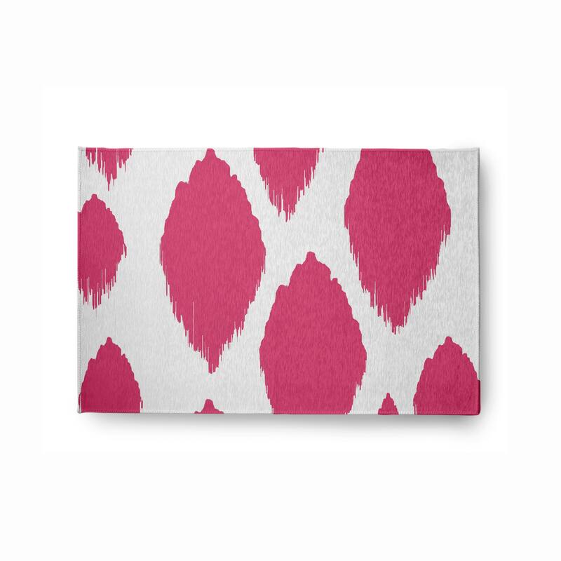 Web of Ikat Soft Chenille Rug - 2' x 3' - Fuchsia