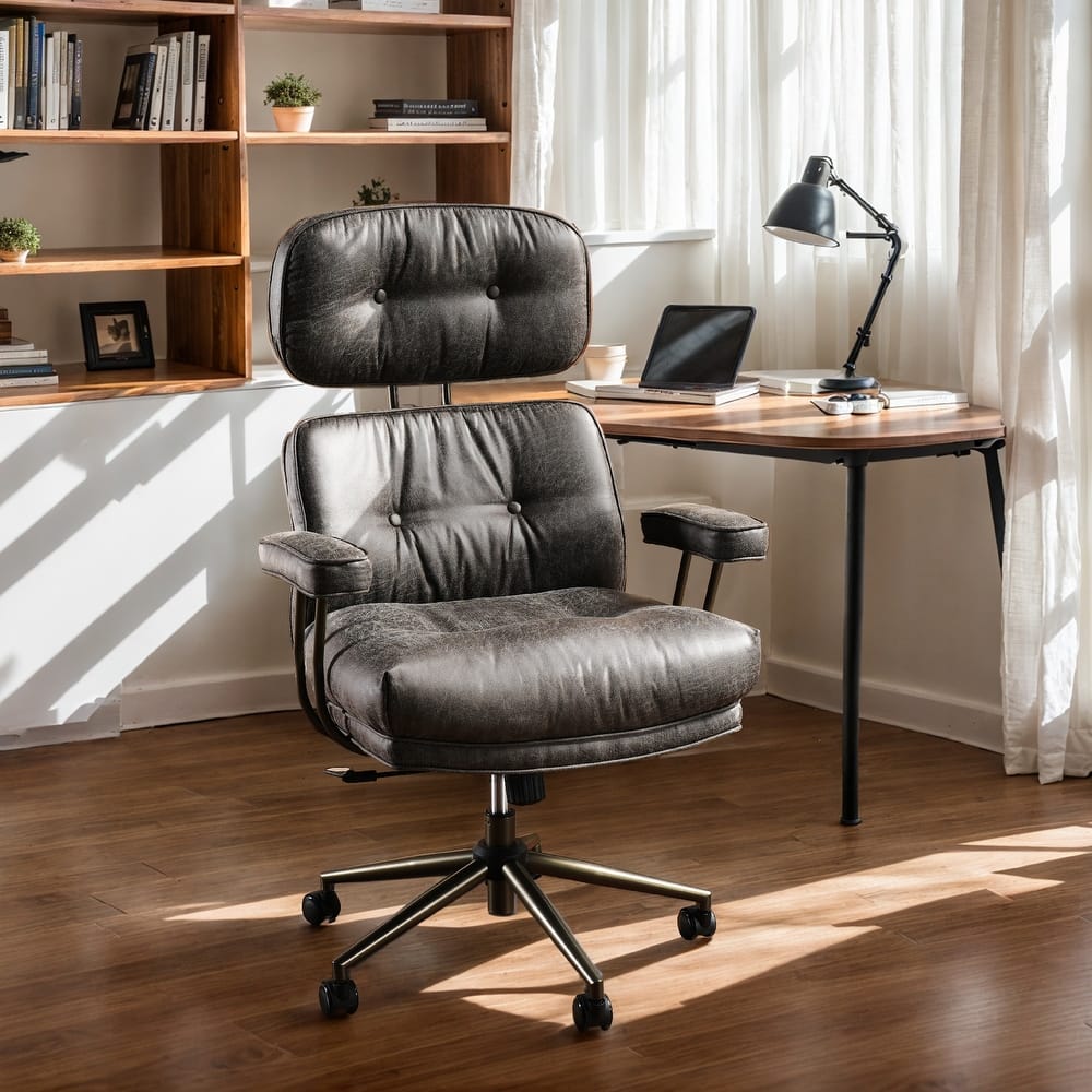 HOOOWOOO Ergonomic High Back Office Chair Adjustable Swivel Task Chair