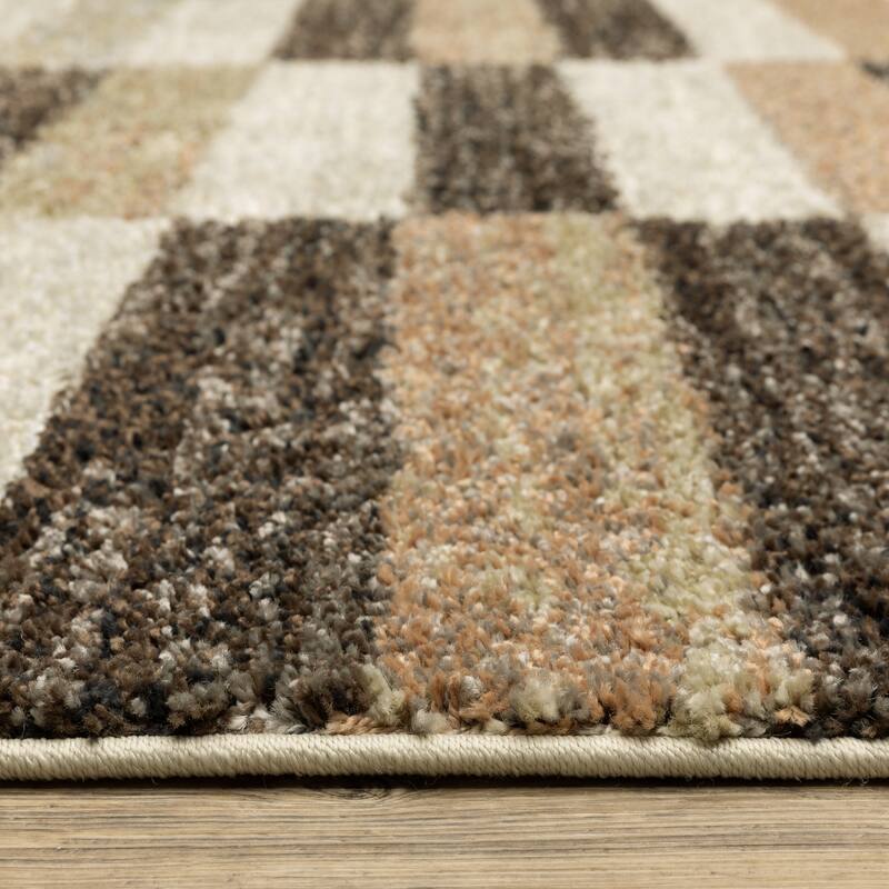 ROW Gemma Modern Color Block Multi-Colored Area Rug