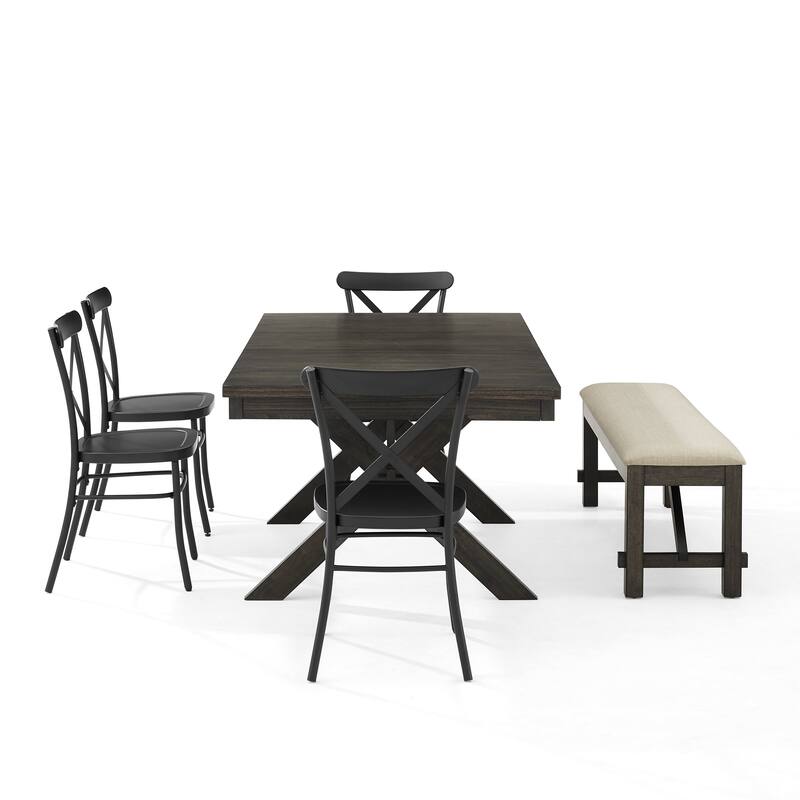 Crosley Hayden 6Pc Dining Set W/Camille Chairs