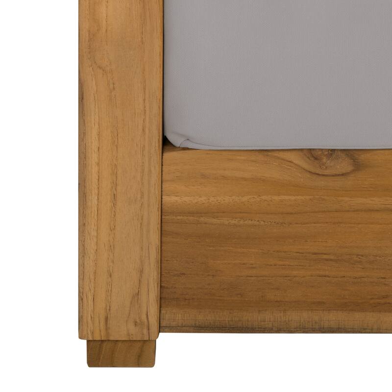 SAFAVIEH Couture Montford Teak 3-Seat Bench Casing (Cover Only) - 72Wx29Dx1H