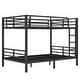 preview thumbnail 10 of 8, Metal Full XL over Full XL Bunk Bed for Teens and Adults,Space-Saving/Noise Reduced/No Box Spring Needed, Black