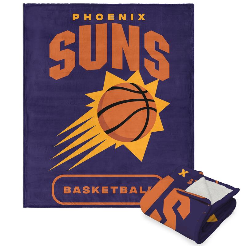 NBA High Block Silk Touch Sherpa Throw Blanket - 50" x 60" - Phoenix Suns