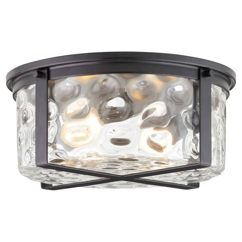Quorum International 3111-2 Steinway 2 Light 14" Wide Flush Mount Drum