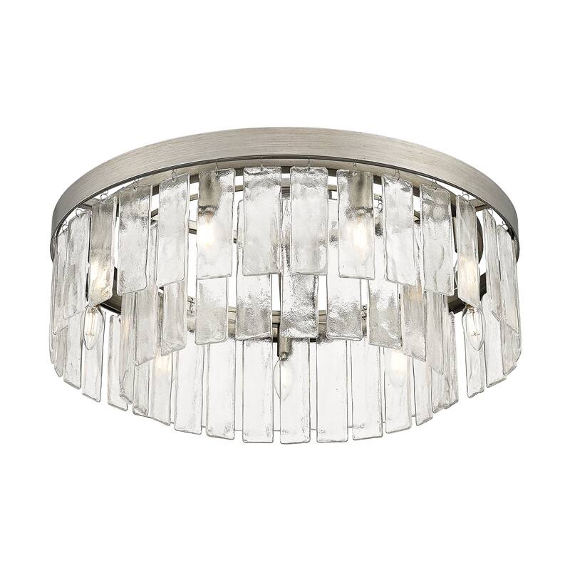 Golden Lighting Ciara 9-light Semi-Flush Mount in Peruvian Silver - Peruvian Silver - 9-Light Semi-Flush