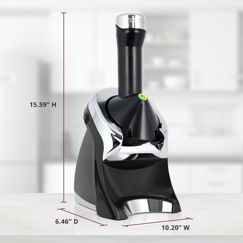 Yonanas Deluxe Non-Dairy Frozen Fruit Soft Serve Dessert Maker, Includes 75 Recipes, 200 Watts