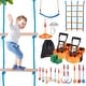 preview thumbnail 1 of 28, VEVOR Ninja Warrior Obstacle Course for Kids,Outdoor Playset Equipment,Backyard Toys Training Equipment Set with 12 Obstacles 2 x 56 ft