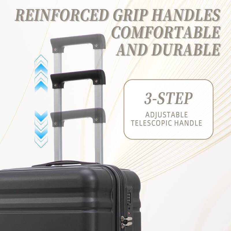 Fashion Luggage Lightweight Luggage, 3-Piece Set with Universal Wheels and Telescopic Handle, for Boarding and Travel