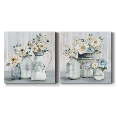 French Garden Flowers I-Premium Gallery Wrapped Canvas - Ready to Hang