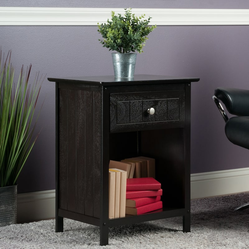 Blair Accent Table, Nightstand, Coffee - 18.9"W x 14.9"D x 25"H