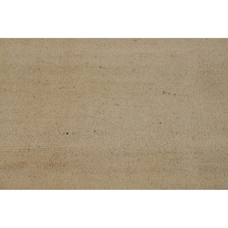 Modern Solid Gabbeh Oriental Rug Handmade Wool Carpet - 4'7"x 6'4"