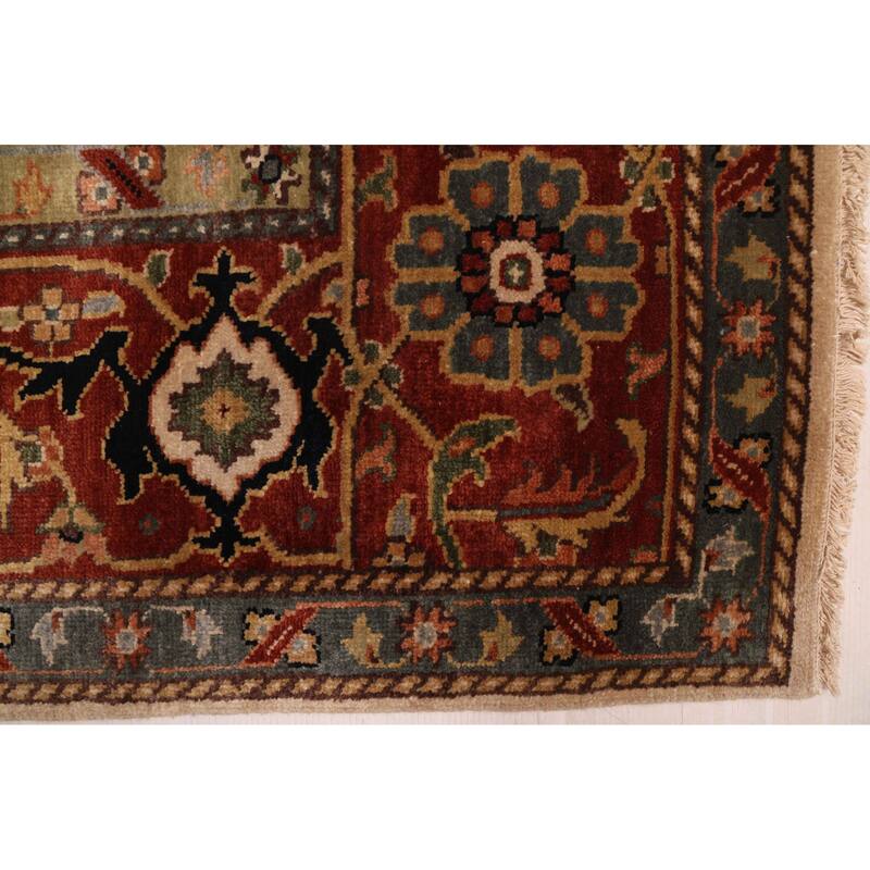 ECARPETGALLERY Hand-knotted Jules Sultane Ivory Wool Rug - 8'8 x 11'11