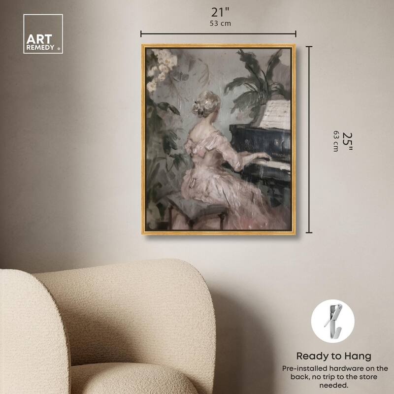 Soft Music Canvas by Art Remedy
