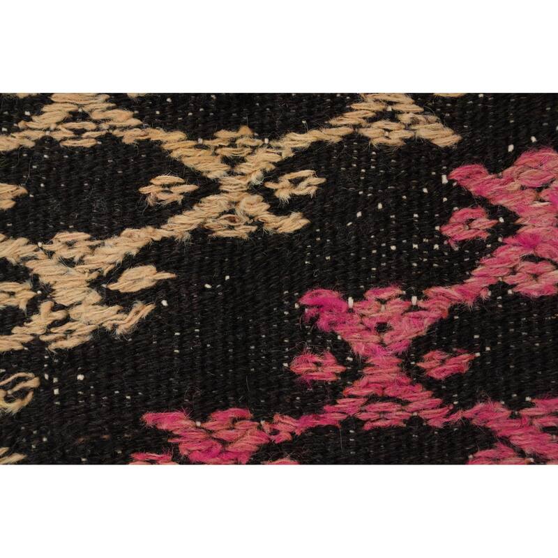 Hand Woven Oriental 100% Wool Carpet Southwestern Tribal Multi-Colored Kilim Area Rug - 9' 4'' X 6' 0''
