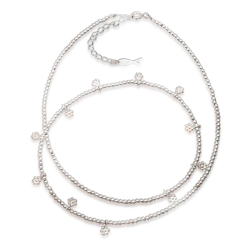 Novica Handmade Petite Fleur Sterling Silver Charm Necklace