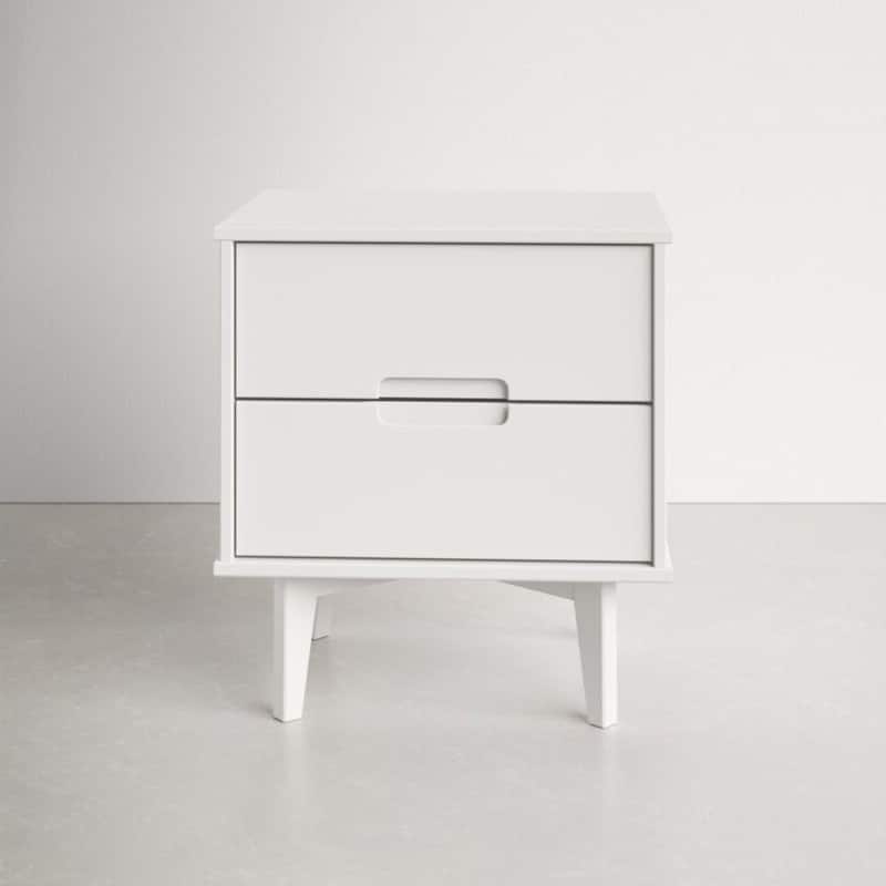 FarmHouse 2 Drawer Solid Wood Nightstand