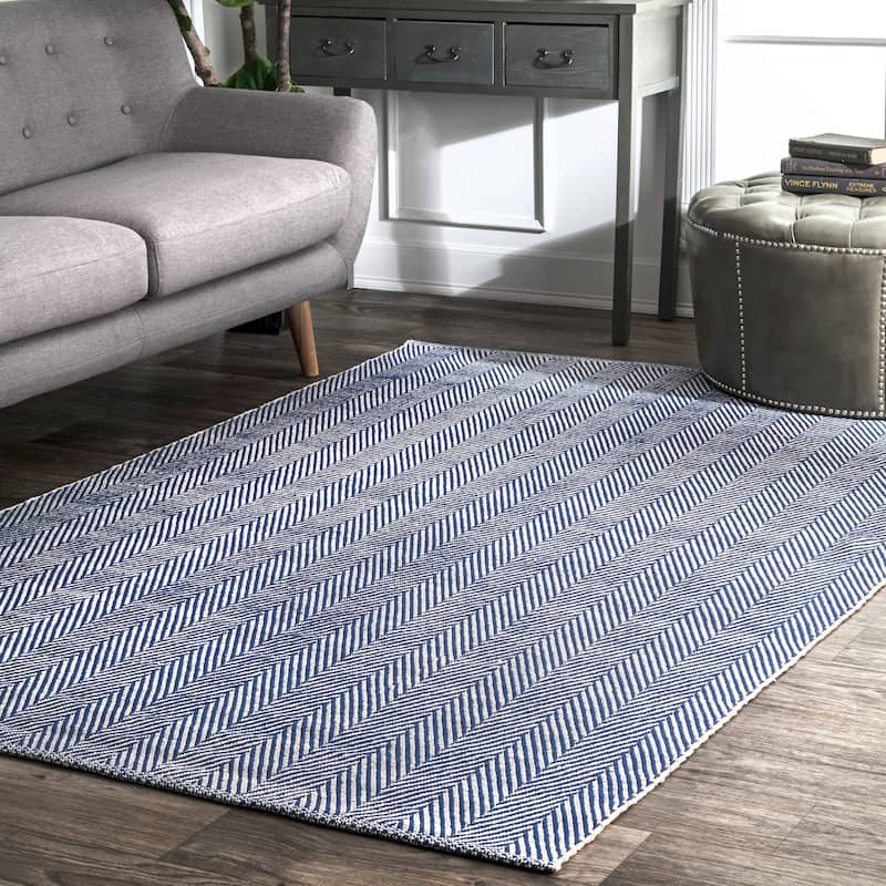 Nuloom Hand Loomed Kimberley Area Rug - 9' x 12' - Blue