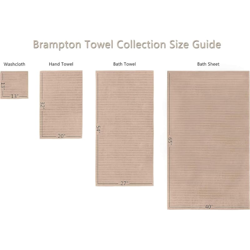 Brampton 6 Piece Luxury Turkish Cotton Towel Set