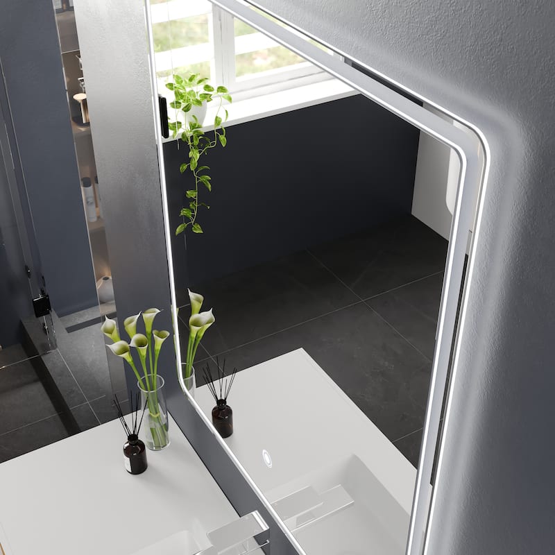 Eviva Velari 36" x 42" Rectangular Frameless Mirror - Clear