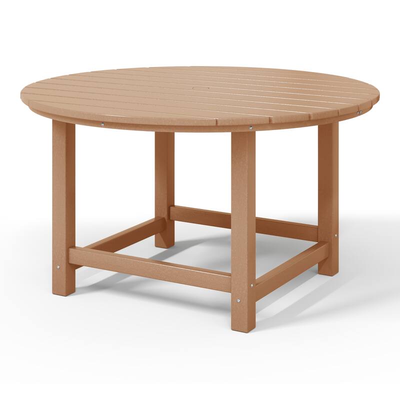 Polytrends Laguna Kids Outdoor 38" Round Poly Dining Table for Children