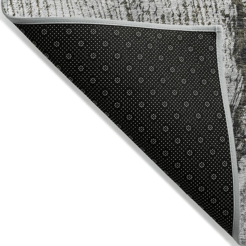 HomeRoots Abstract Transitional Rectangle Outdoor Rug