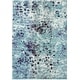 preview thumbnail 36 of 51, SAFAVIEH Madison Gudlin Modern Abstract Watercolor Rug 5'3" x 7'6" - Turquoise/Navy