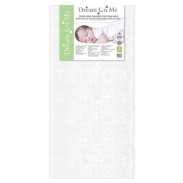 slide 2 of 11, Dream On Me Breathable Foam Crib and Toddler Bed Standard Mattress Cotton
