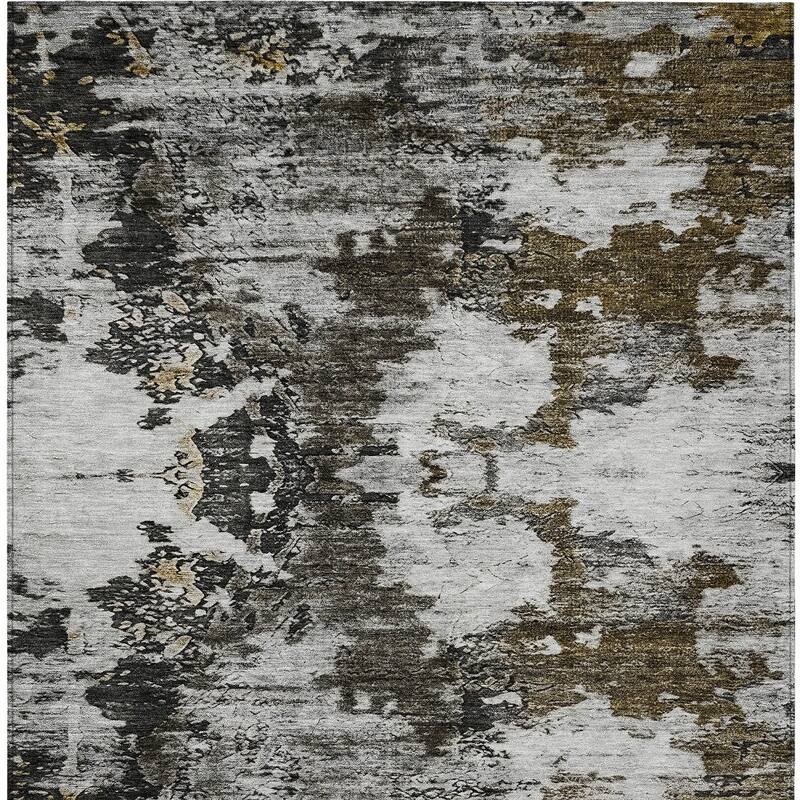 HomeRoots Abstract Transitional Rectangle Outdoor Rug