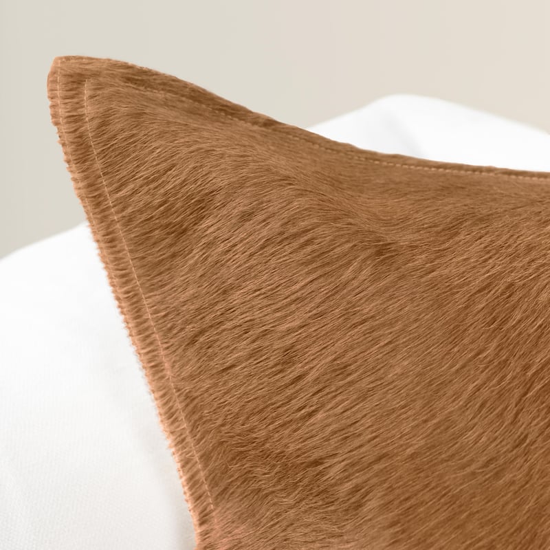 Villa by Classic Home Canada 20" Natural Hide Throw Pillow