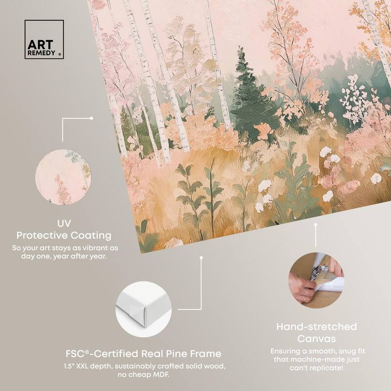 Birch Trees Canvas by Art Remedy, Gallery Wrapped